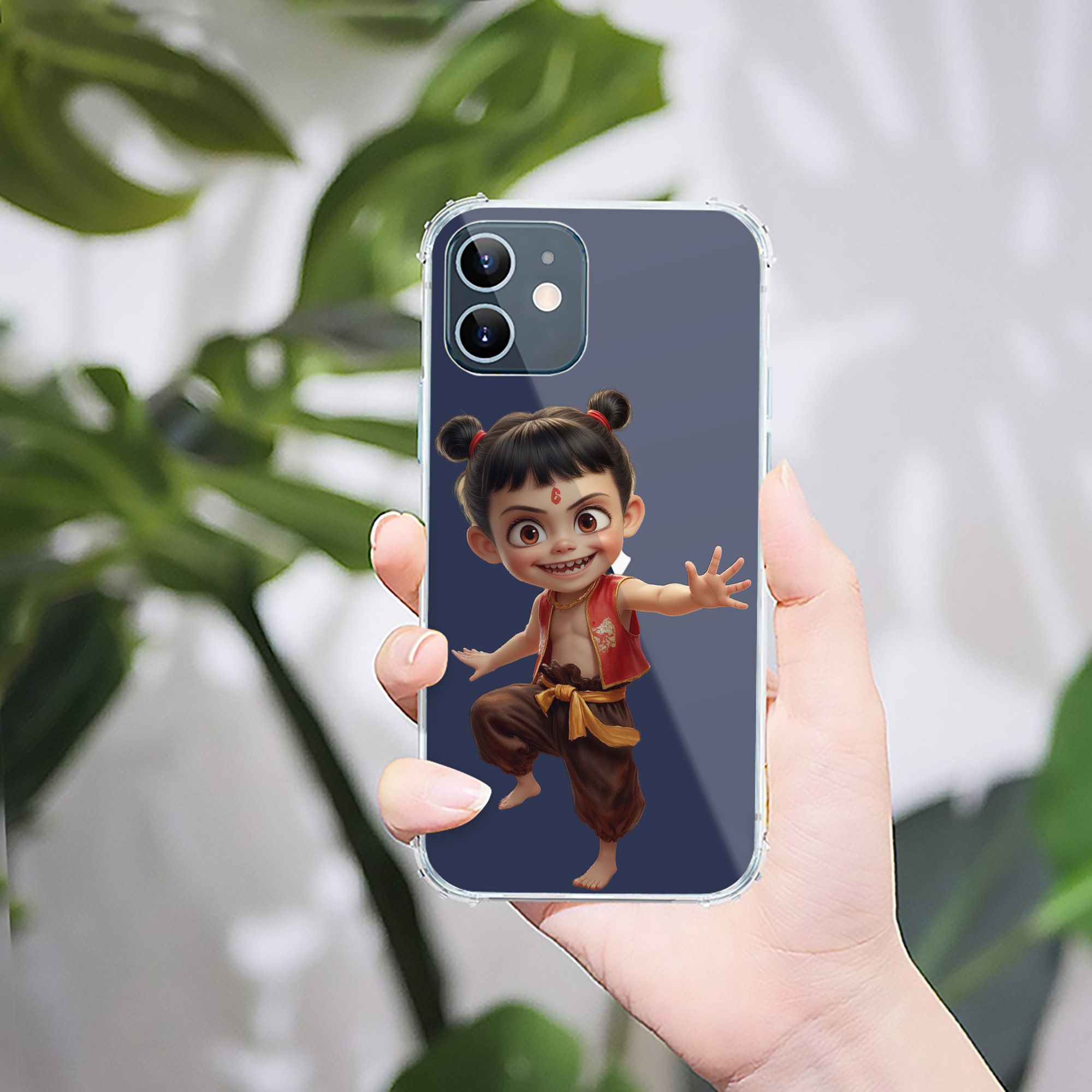 （画像用） Ne Zha 2 ナタ 魔童の大暴れ 【iPhone 12シリーズ対応】透明スマホケース（クリアソフトケース）